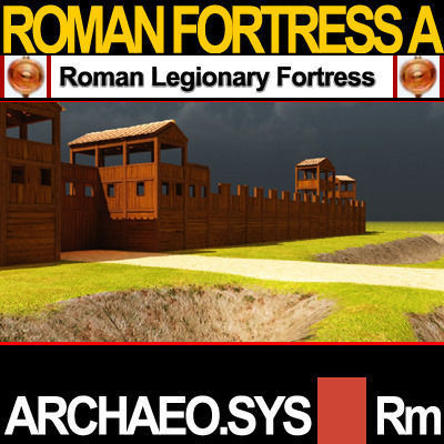 Roman Legionary Fortress Model A 3D model_9