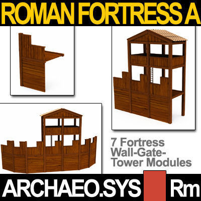Roman Legionary Fortress Model A 3D model_16