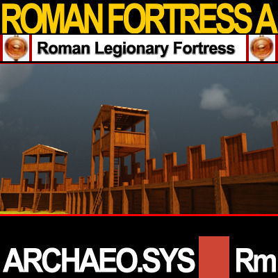 Roman Legionary Fortress Model A 3D model_4
