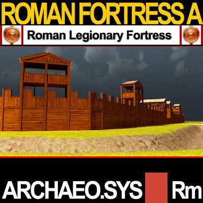 Roman Legionary Fortress Model A 3D model_5