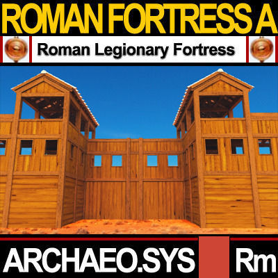 Roman Legionary Fortress Model A 3D model_1