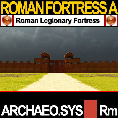 Roman Legionary Fortress Model A 3D model_2