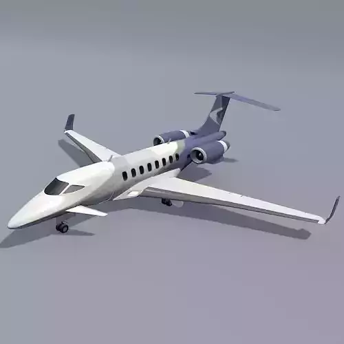Business jet concept  3D model