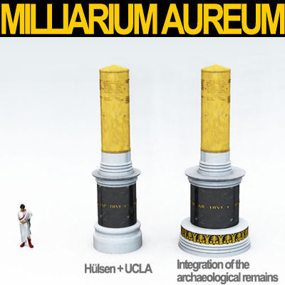 Roman Imperial Milliarium Aureum 3D model_15