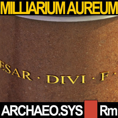 Roman Imperial Milliarium Aureum 3D model_6