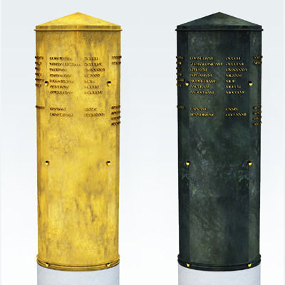 Roman Imperial Milliarium Aureum 3D model_7