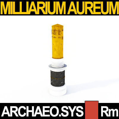 Roman Imperial Milliarium Aureum 3D model_2