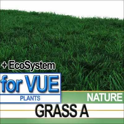 Grass A 5 Colors Vue EcoSystem 3D model_0