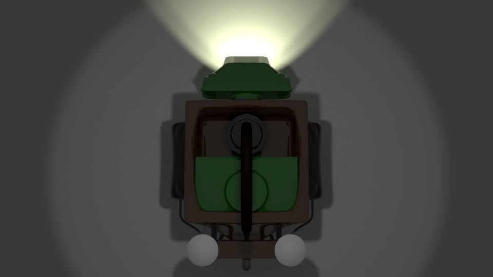 grabbot tractor with light Free 3D model_4