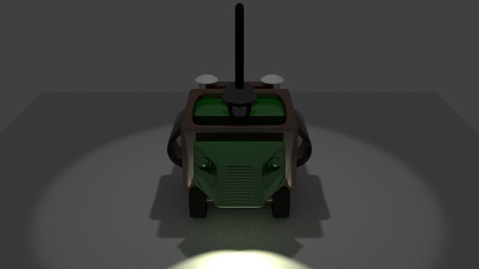 grabbot tractor with light Free 3D model_0