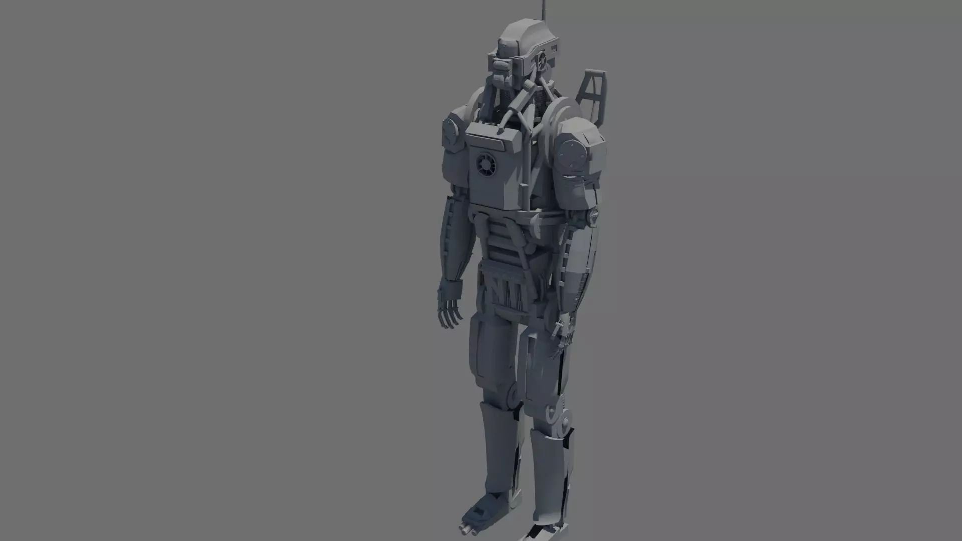 Elysium Robot Free 3D model_0