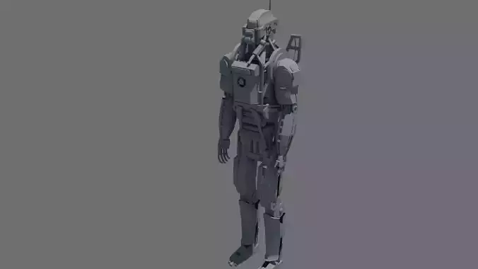Elysium Robot Free 3D model