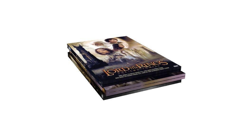 LOTR DVD Cases Low-poly 3D model_1