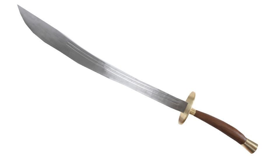 Pirate Sword  Low-poly 3D model_0