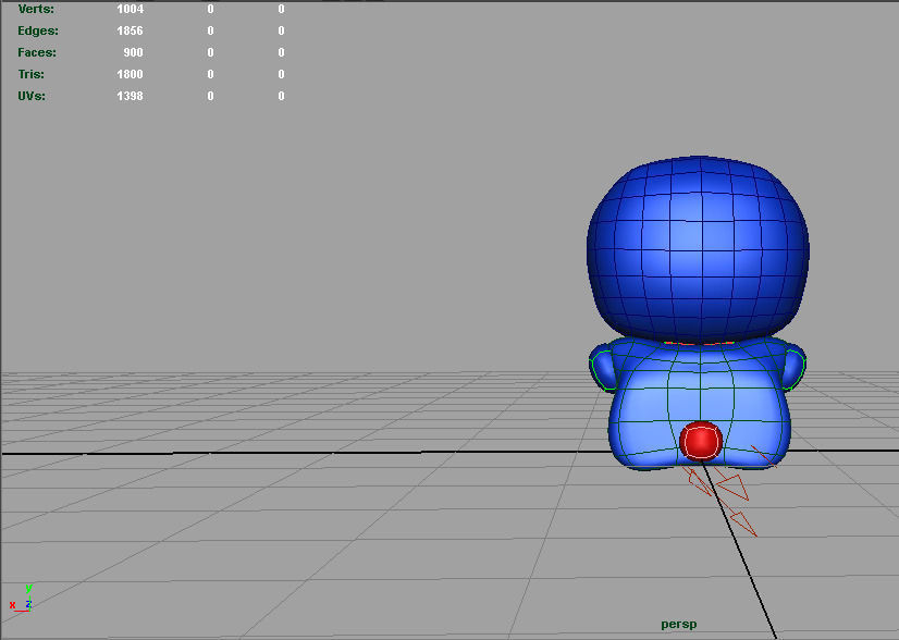 Doraemon toy Low-poly 3D model_3