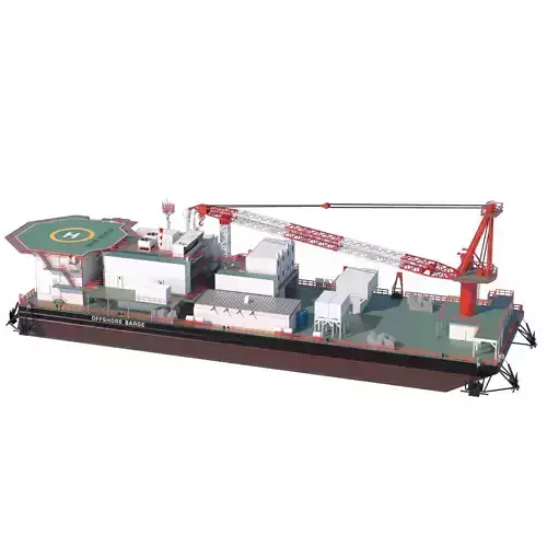 Offshore Barge 3D model