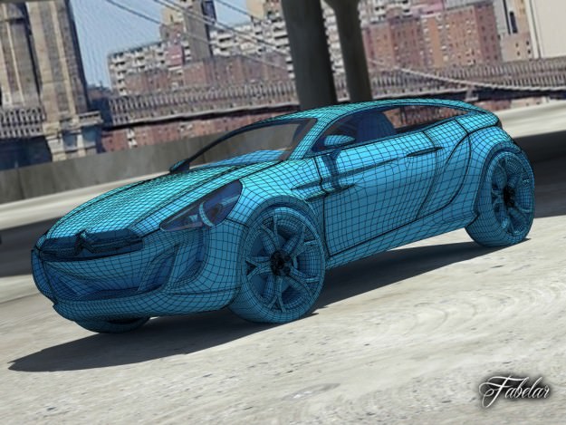 Citroen GQ Concept 2 0 3D model_8