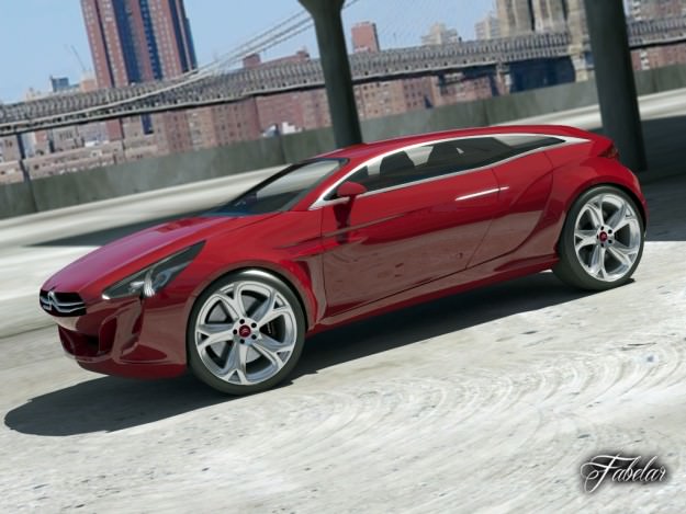 Citroen GQ Concept 2 0 3D model_3