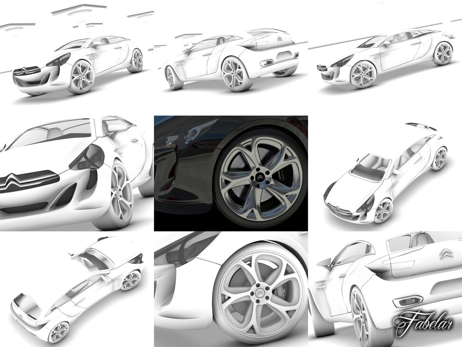 Citroen GQ Concept 2 0 3D model_10