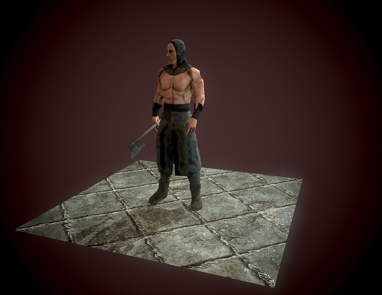 Executioner Low-poly 3D model