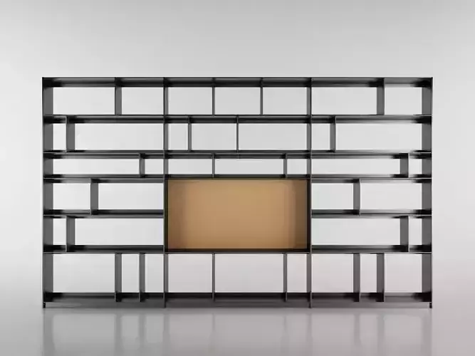 B and B bookcase 10 with books