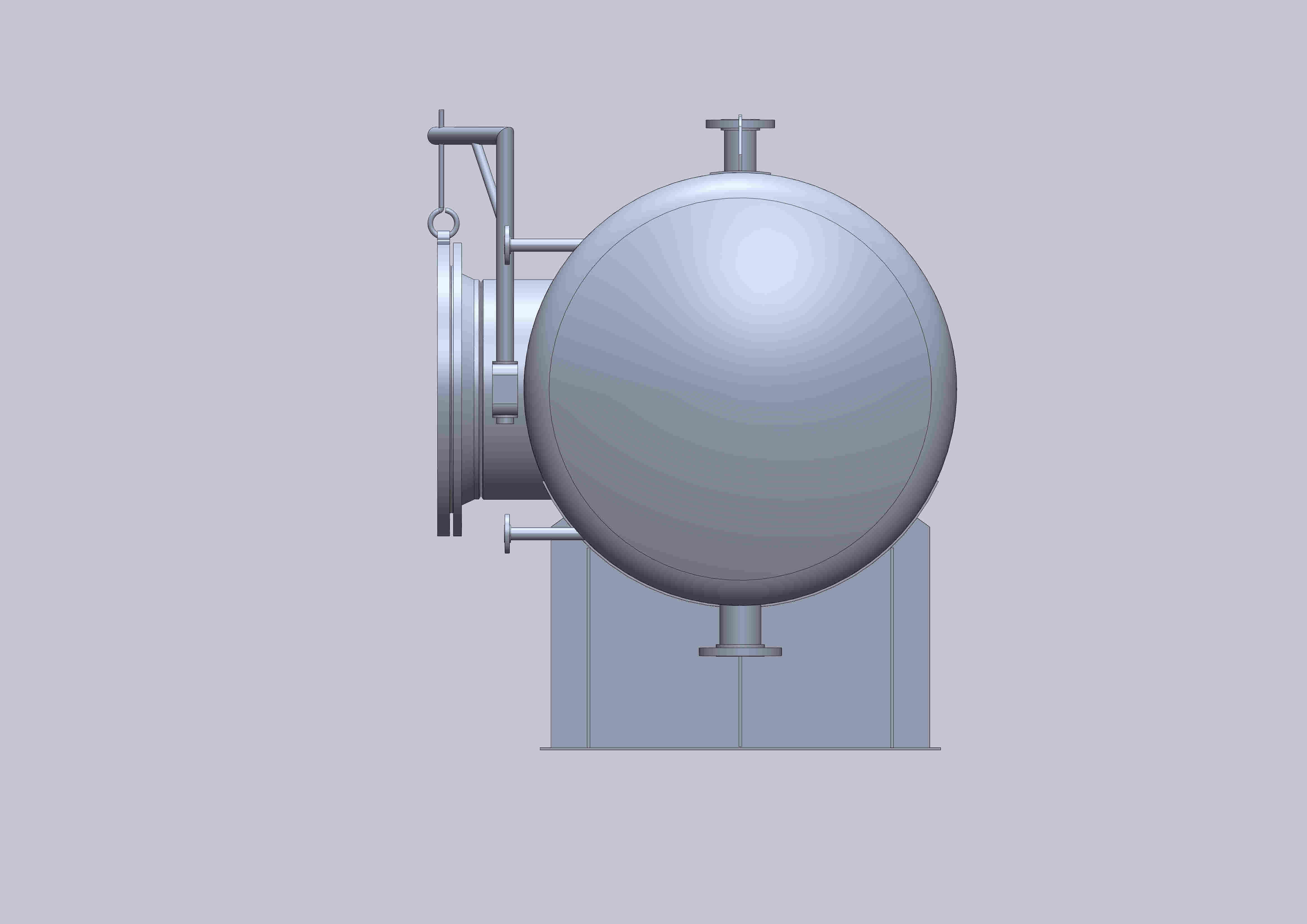 Pressure vessel ASME VIII Free 3D model_1