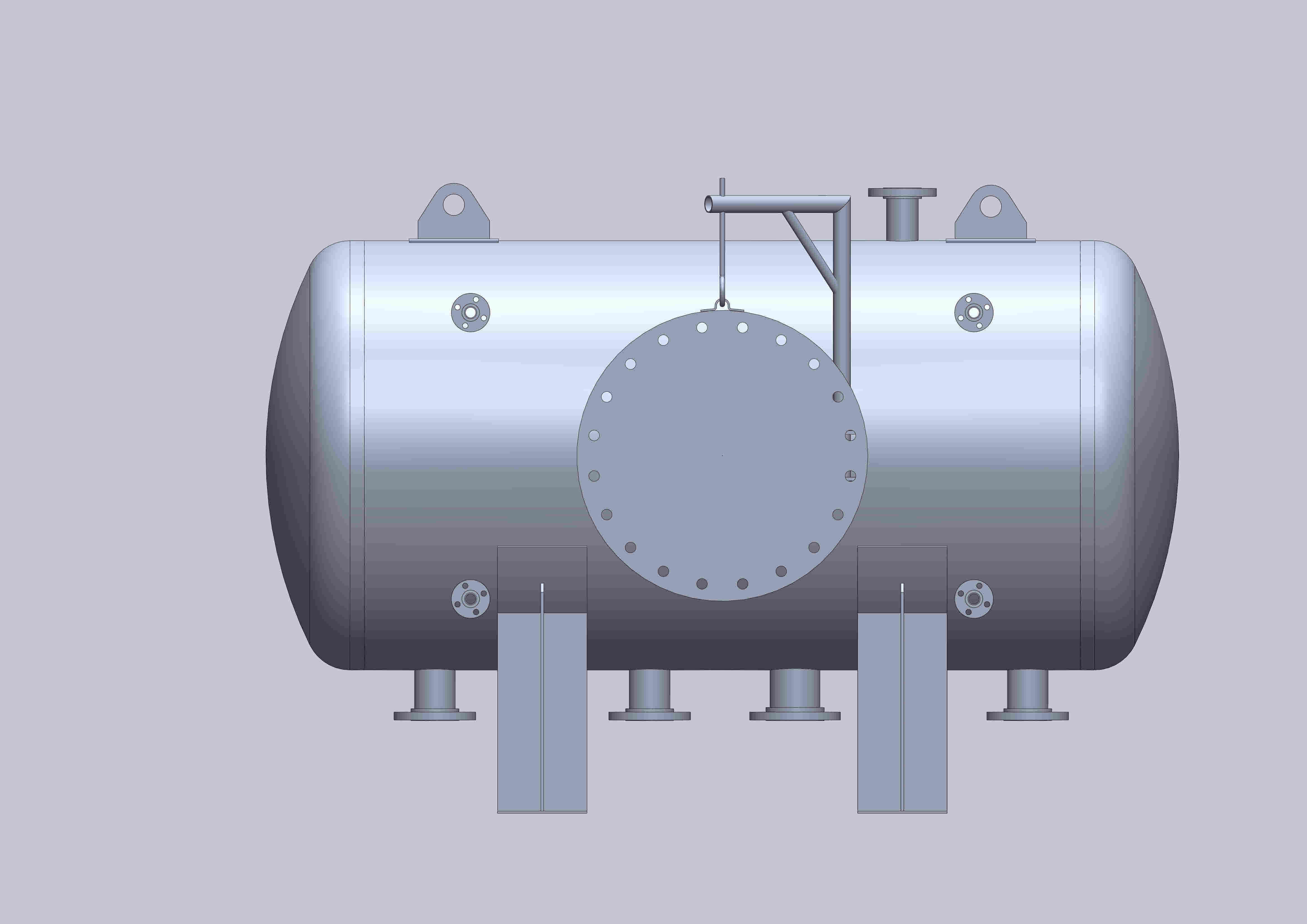 Pressure vessel ASME VIII Free 3D model_2