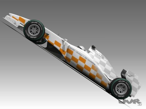 Generic F1 2009 - 2010 3D model_5