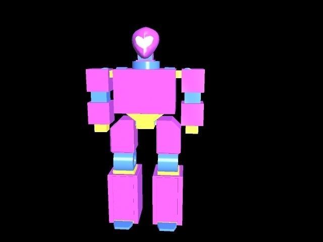 Radio Bot Simple 3D model_0