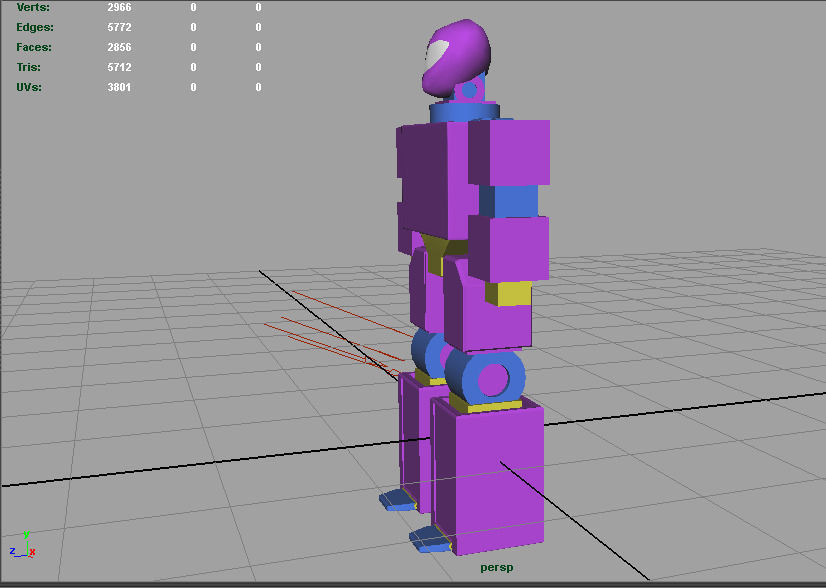 Radio Bot Simple 3D model_4