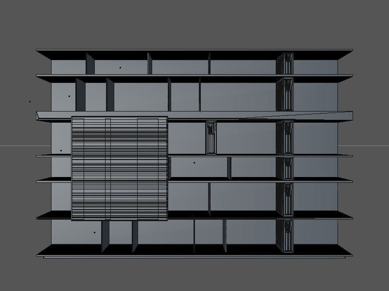 Molteni Sequence 1 with books -300x200x40 45 cm N04 in M4D Vol11 3D model_1
