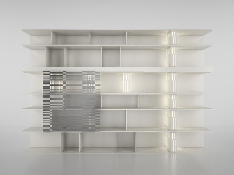 Molteni Sequence 1 with books -300x200x40 45 cm N04 in M4D Vol11 3D model_5