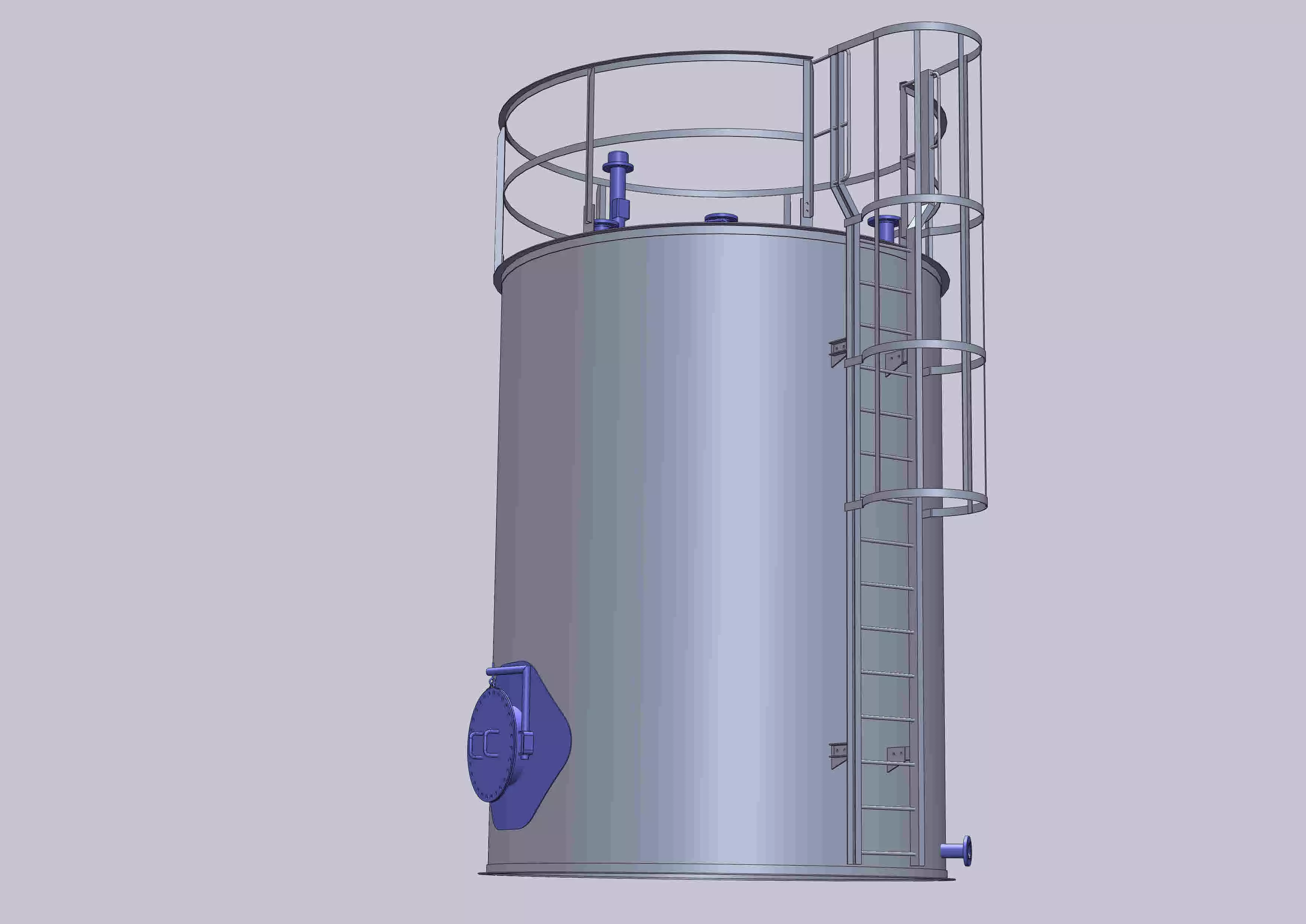 TANK 25m3 Free 3D model_0