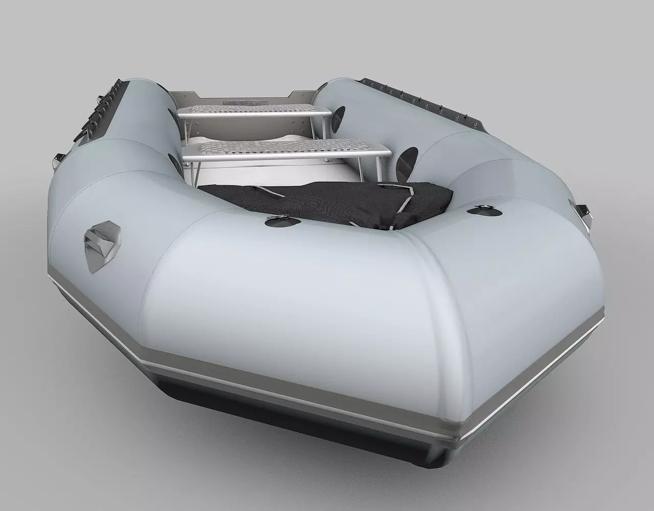 Zodiac Boat Raft 3D model_0