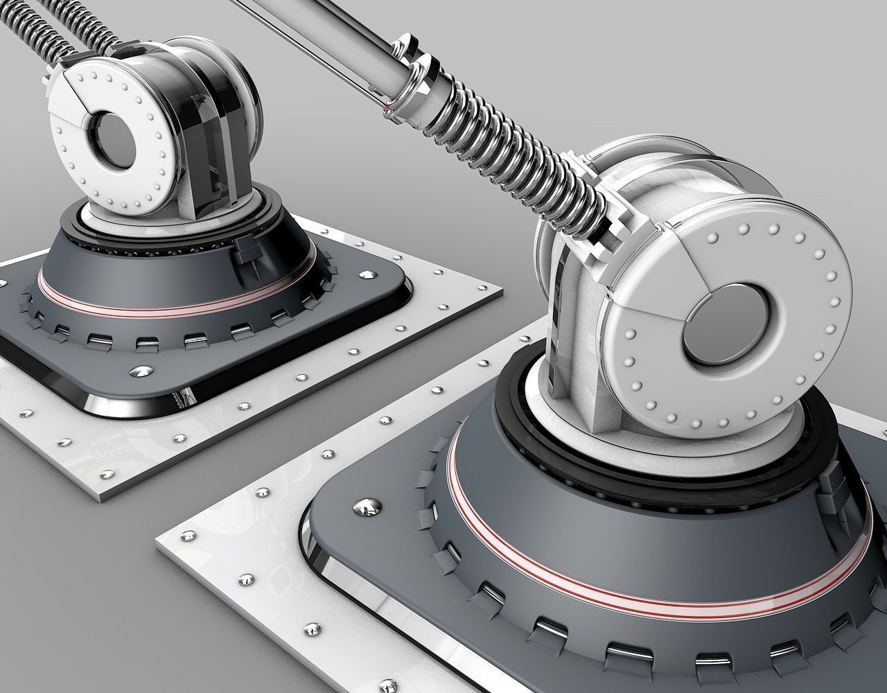 Screen Robot Arm 3D model_2