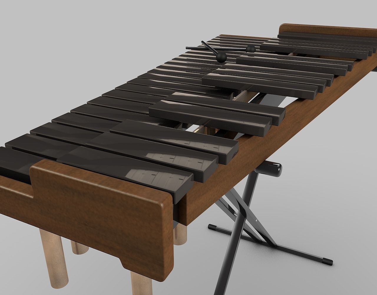 Xylophone model 3D Model .obj .3ds .fbx .c4d .dxf