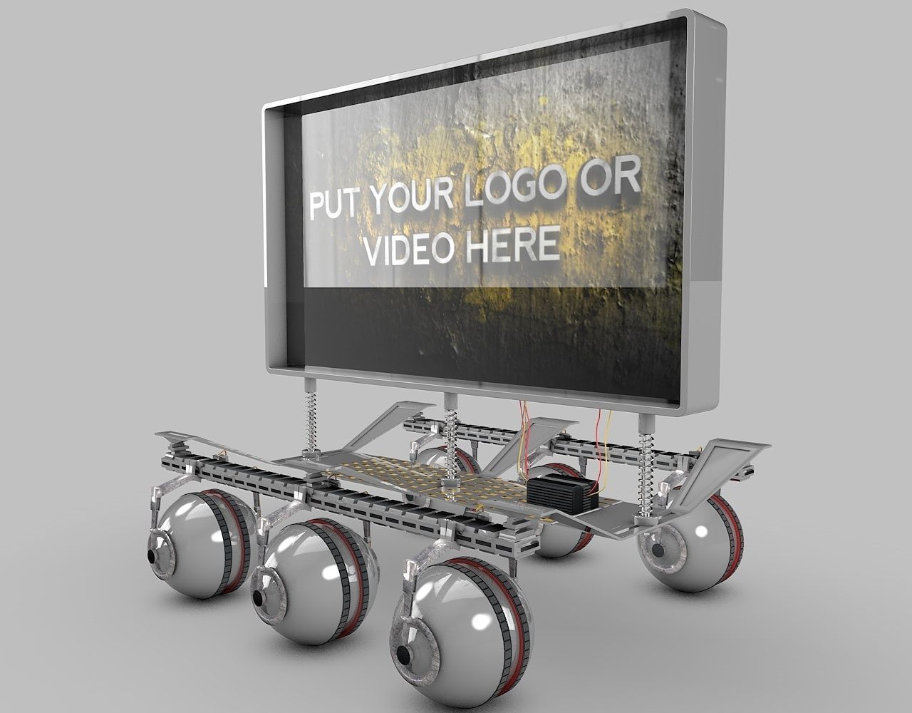 Robot Tech Screen 3D model_2