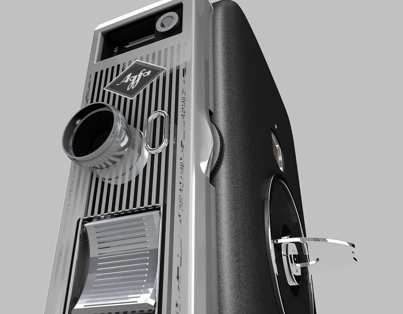 Vintage Camera 3D model_3