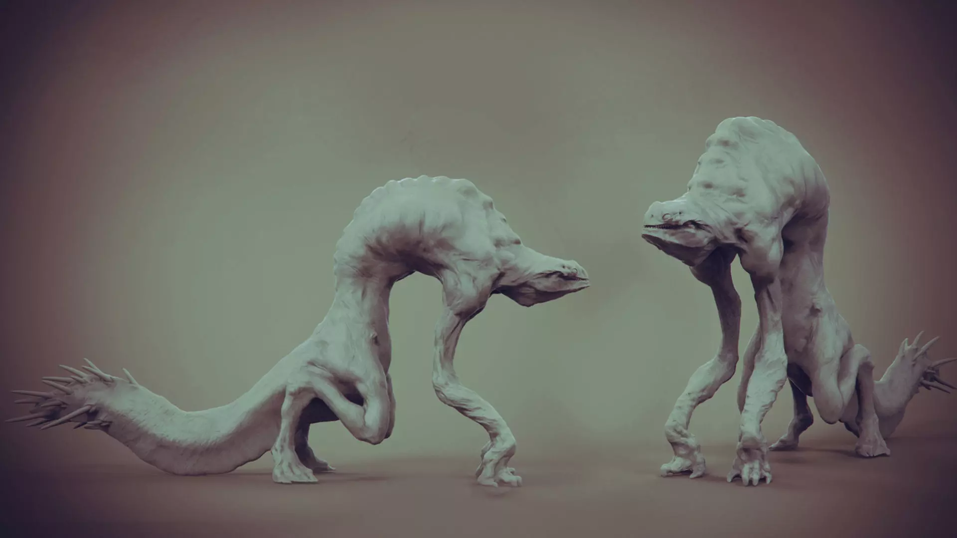 Mirrorhunter pair of aliens 3D print model_0