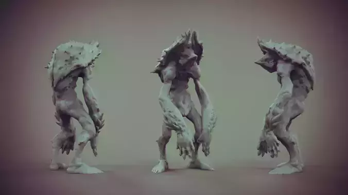 Shelly group of monsters 3D print model