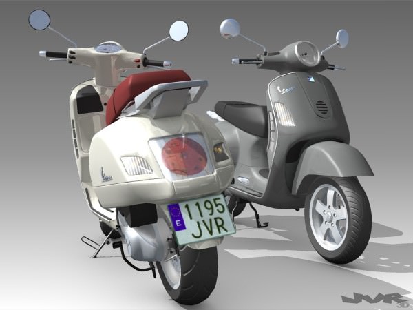 Vespa GT 200 3D model_2