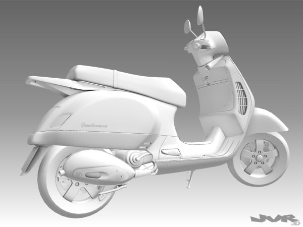 Vespa GT 200 3D model_8