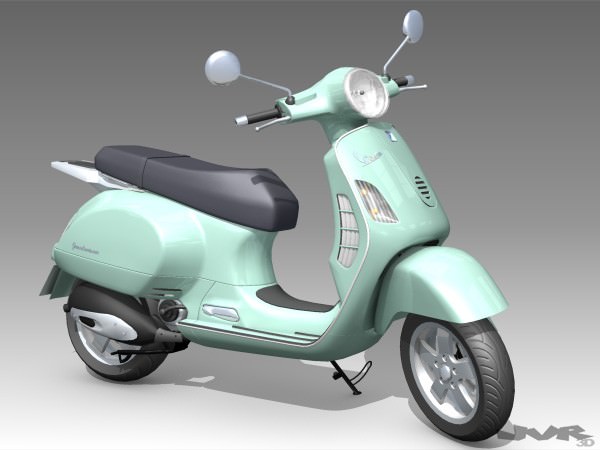 Vespa GT 200 3D model_4