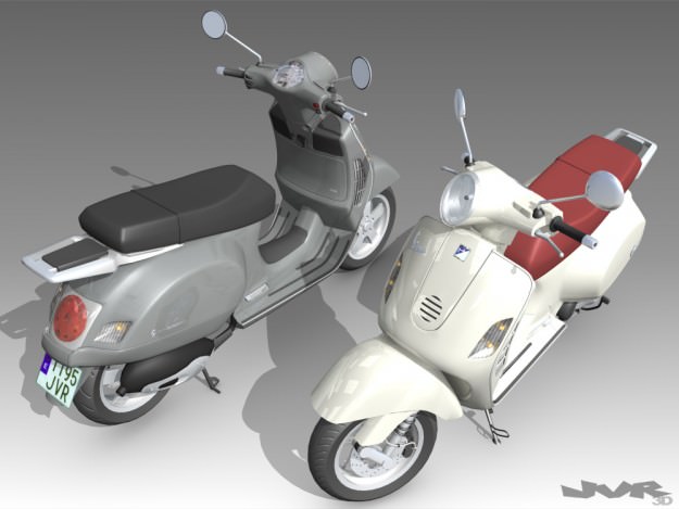 Vespa GT 200 3D model_1