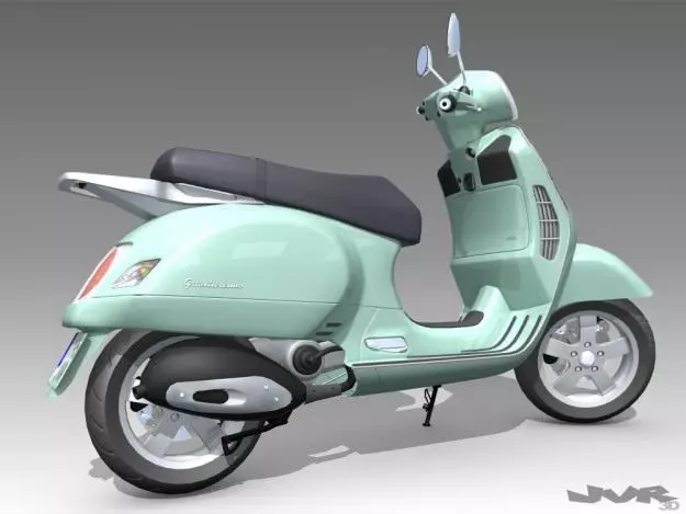 Vespa GT 200 3D model_0