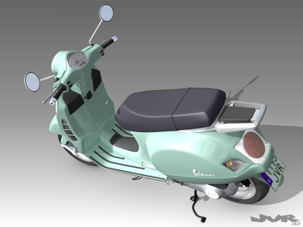 Vespa GT 200 3D model_3