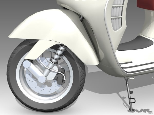 Vespa GT 200 3D model_6