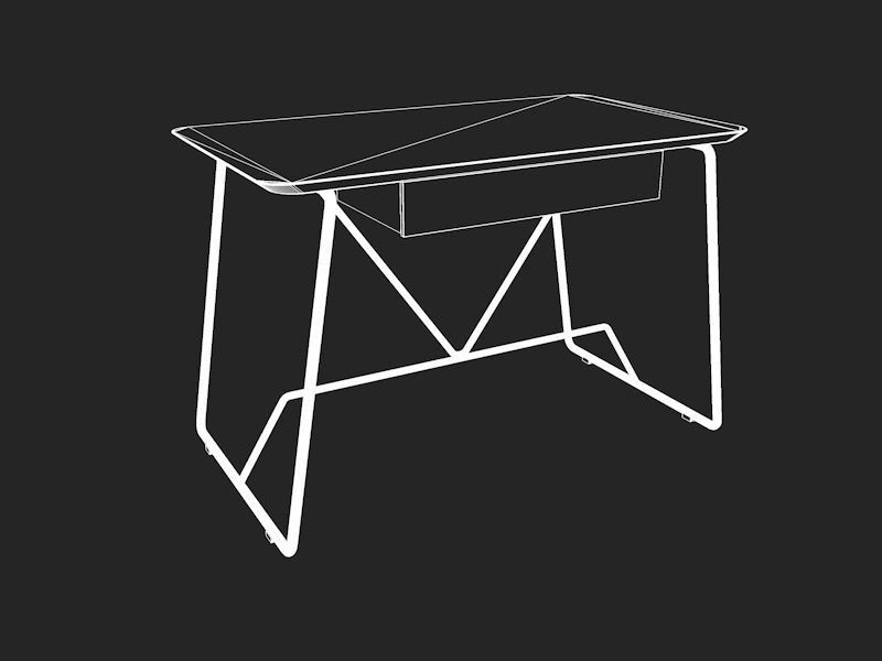Calligaris Duke desk   3D model_5