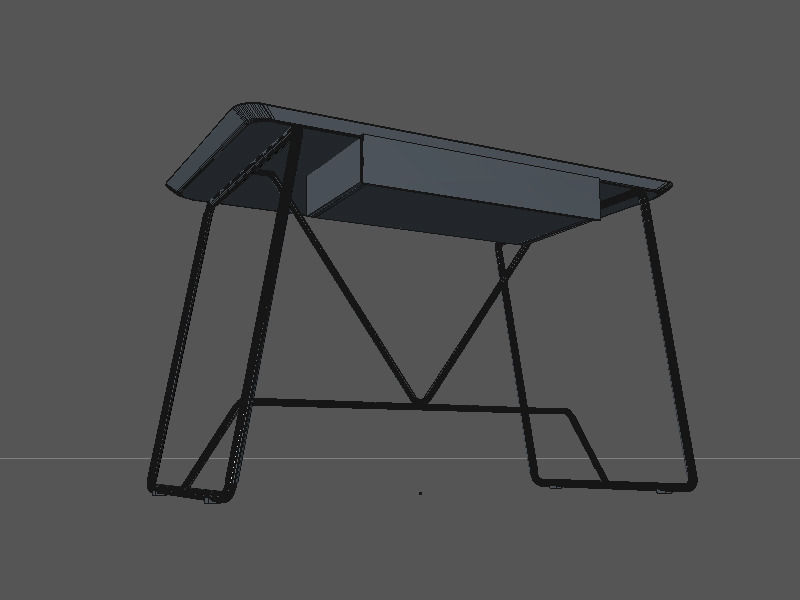 Calligaris Duke desk   3D model_1