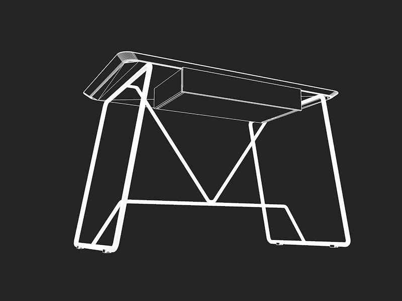 Calligaris Duke desk   3D model_7